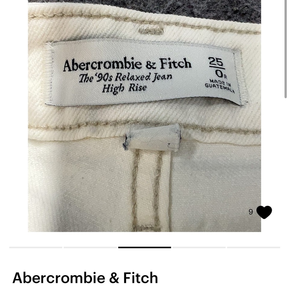 Abercrombie off white jeans